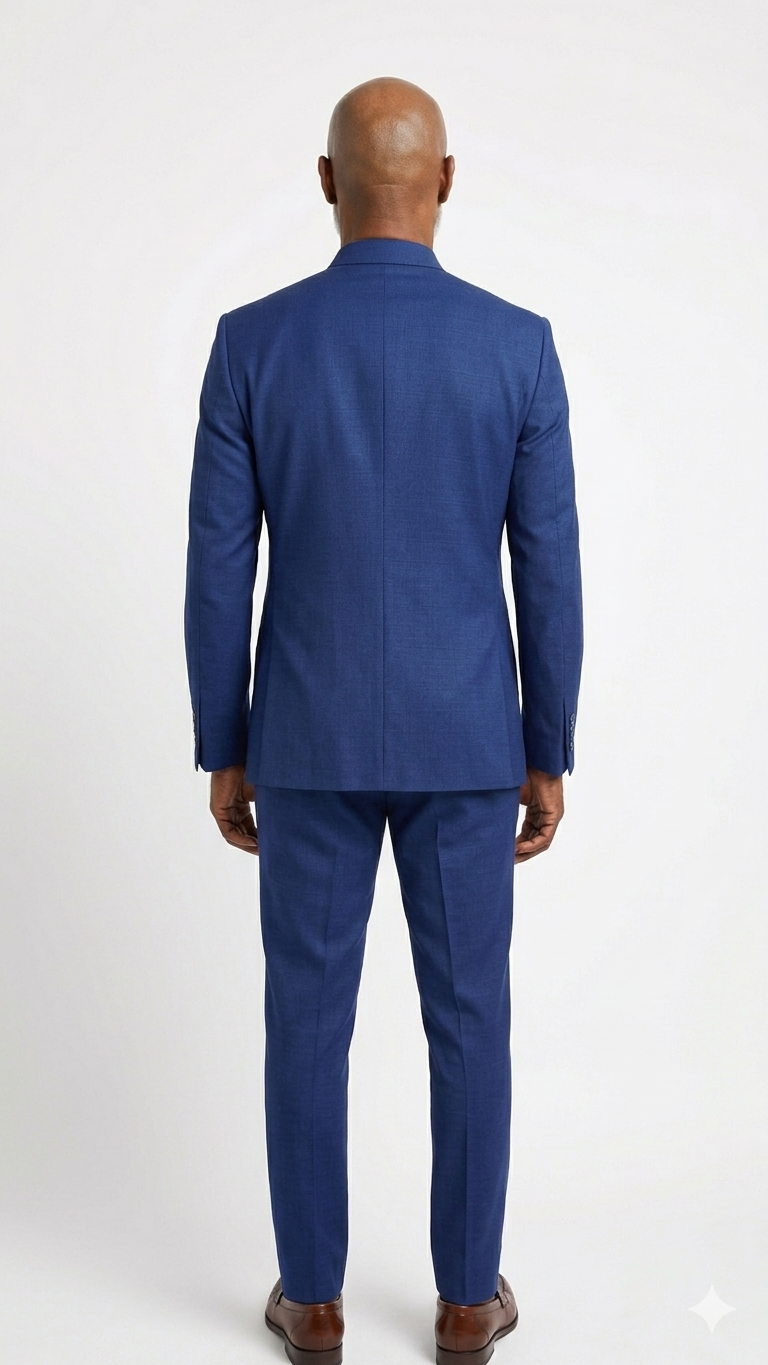 Gentlemen's Cobalt Blue Nehru Suit Set - Image 2